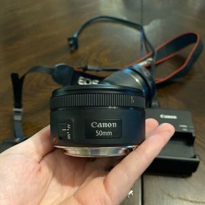 Canon EOS Rebel T7 w/50 mm lens